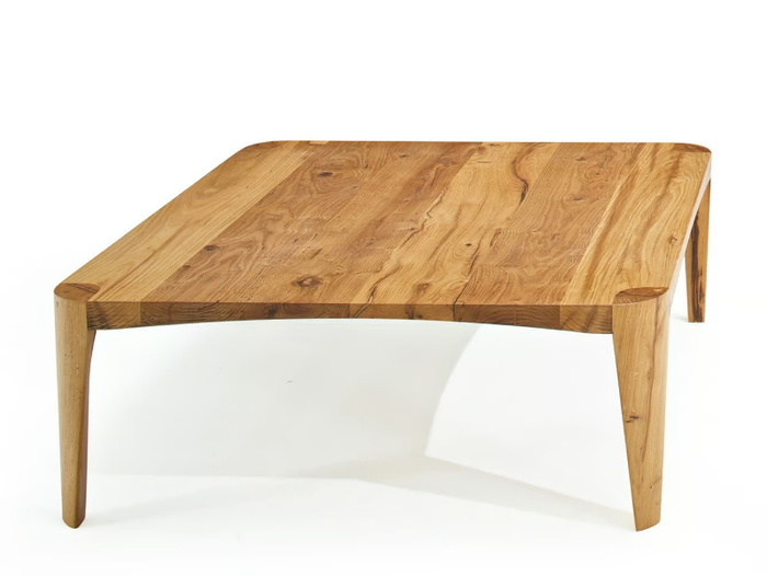 TERRA - Square oak table _ ESTEL GROUP